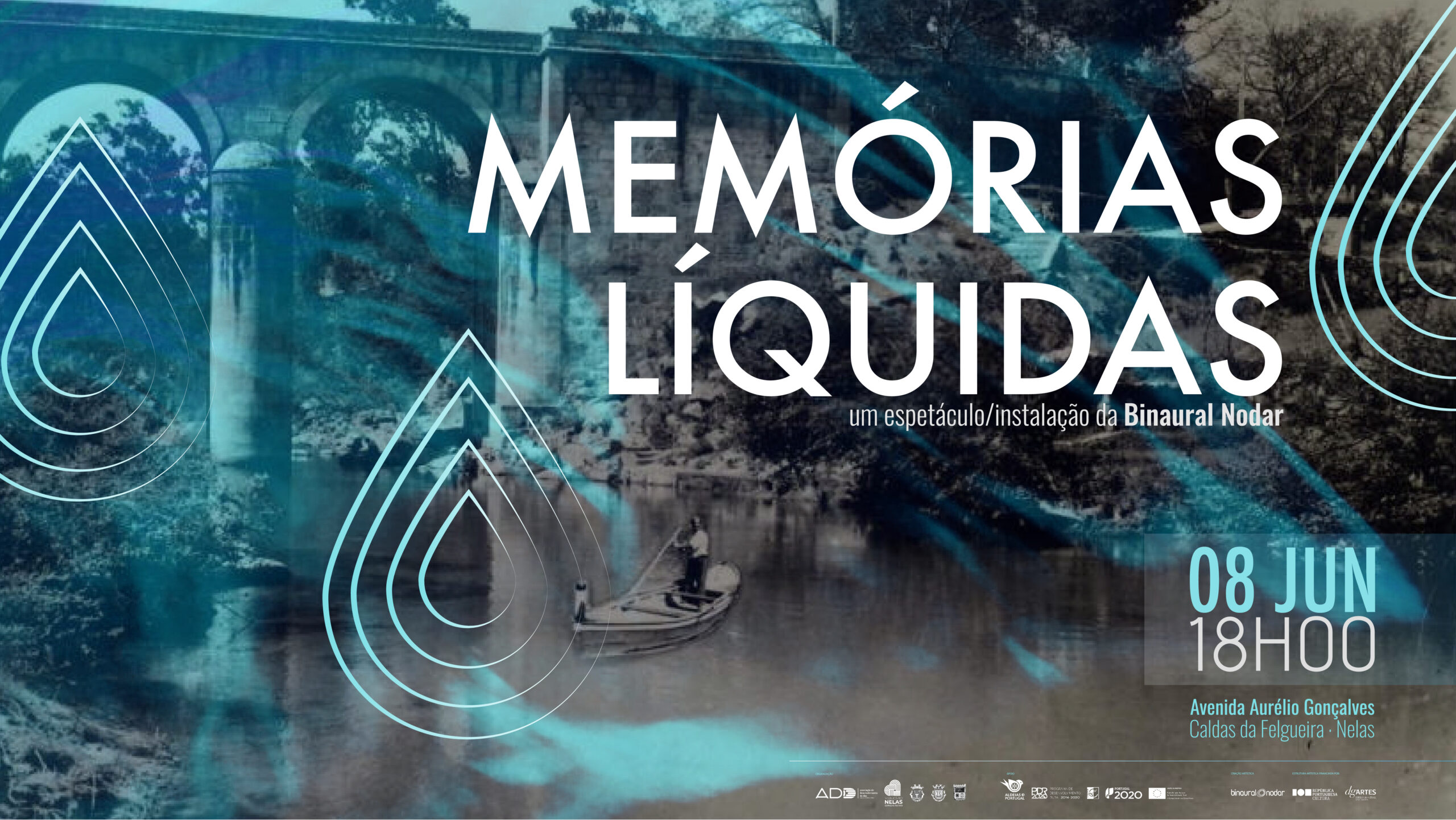 Espetáculo “Memórias Líquidas” no dia 8 de junho