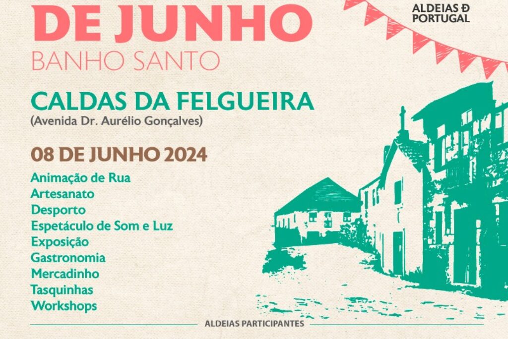 “Águas de Junho” em Caldas da Felgueira no dia 8 de junho