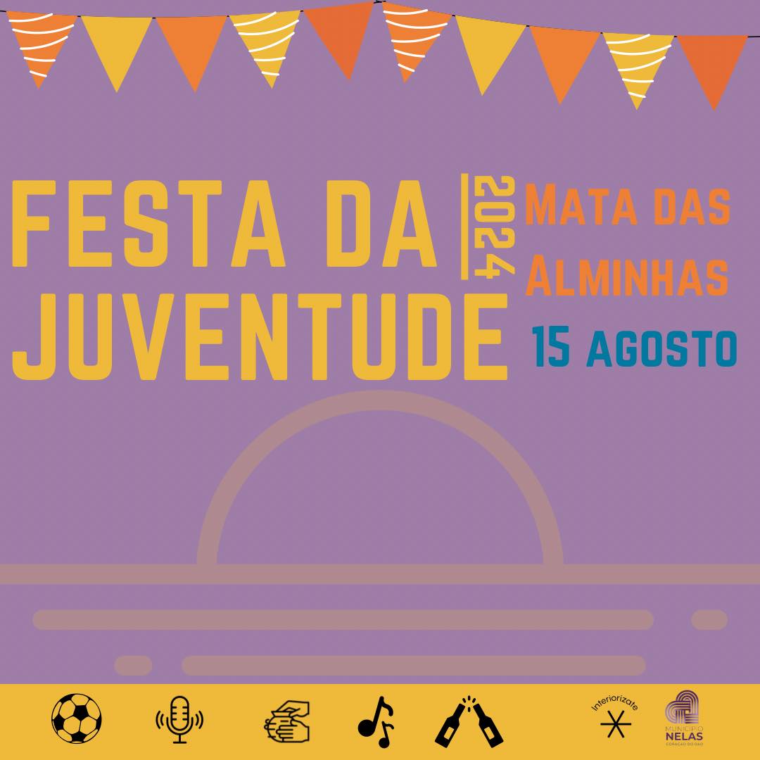 Festa da Juventude no dia 15 de agosto no Parque de São Miguel