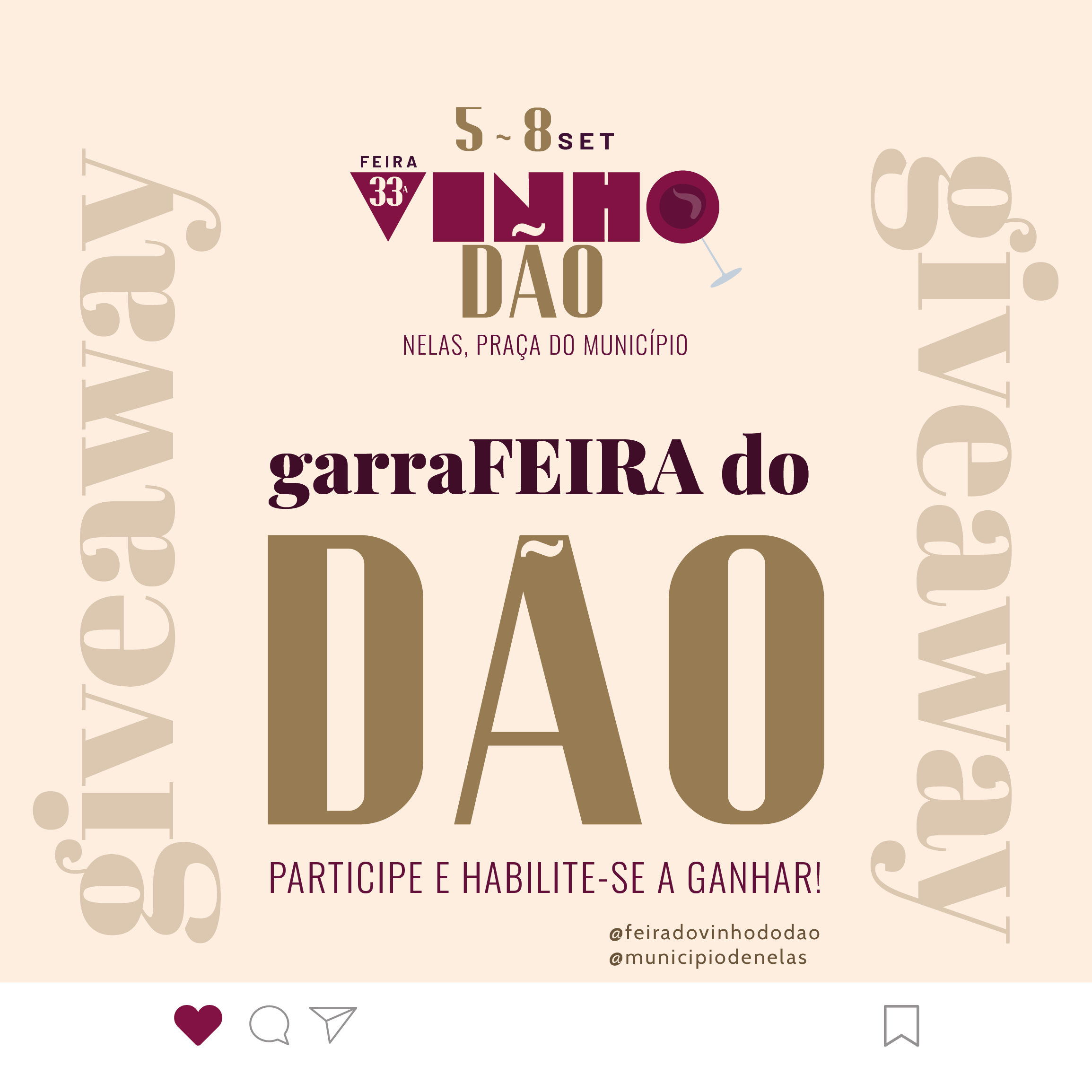 Regulamento GIVEAWAY 33ª Feira do Vinho do Dão