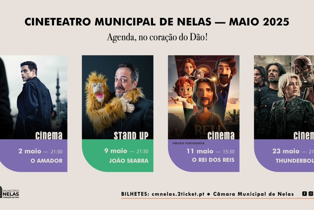 Cinema e Stand Up Comedy em Nelas