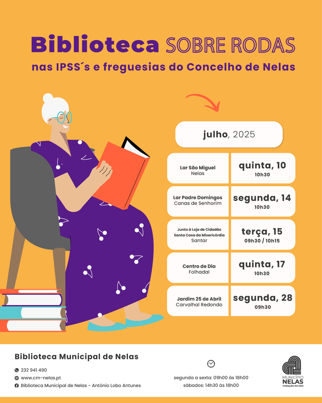 𝐀 𝐁𝐢𝐛𝐥𝐢𝐨𝐭𝐞𝐜𝐚 𝐒𝐨𝐛𝐫𝐞 𝐑𝐨𝐝𝐚𝐬: 𝐞𝐬𝐭𝐚́ 𝐝𝐞 𝐯𝐨𝐥𝐭𝐚 𝐞𝐬𝐭𝐞 𝐦𝐞̂𝐬 𝐝𝐞 𝐣𝐮𝐥𝐡𝐨 𝐝𝐞 𝟐𝟎𝟐𝟓